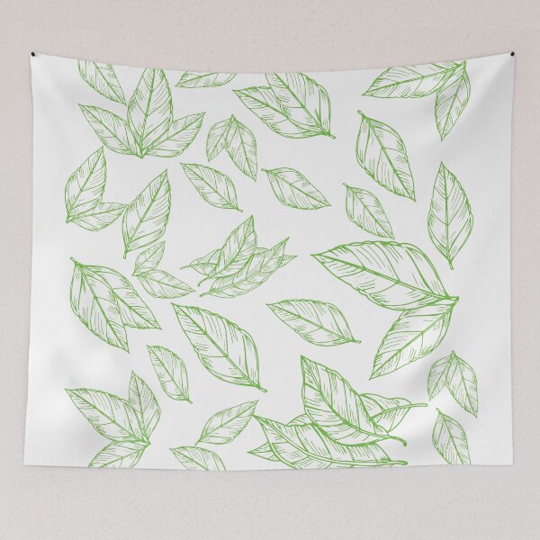 Item preview, Simple Green Leaf Drawing Sketch  designed and sold by PandaSoul.
