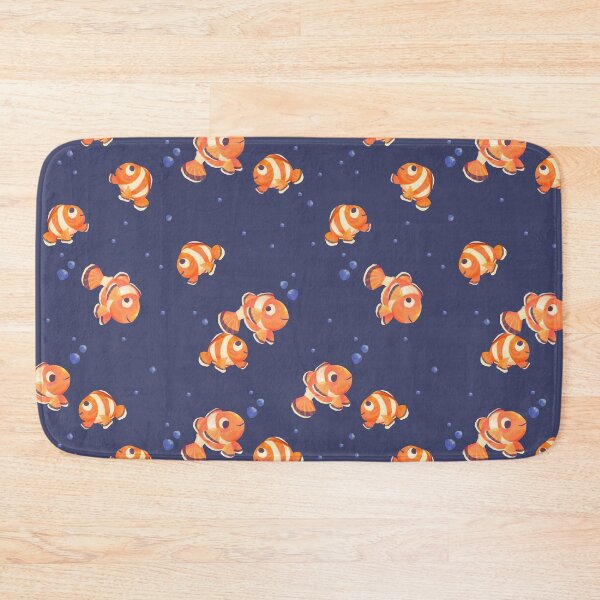 Item preview, Navy Coral Clown Fish Swimming designed and sold by SwaDesign.