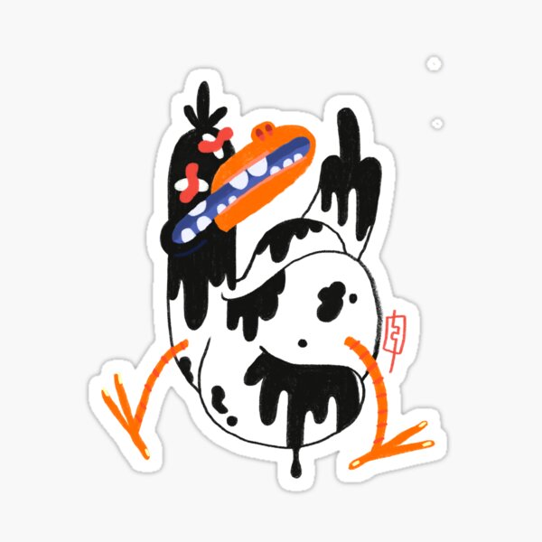 Angry Seagull Sticker