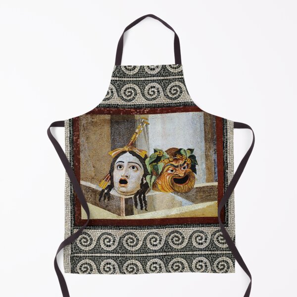 Item preview, ANTIQUE ROMAN MOSAICS ,GREEK COMEDY THEATER MASKS designed and sold by BulganLumini.