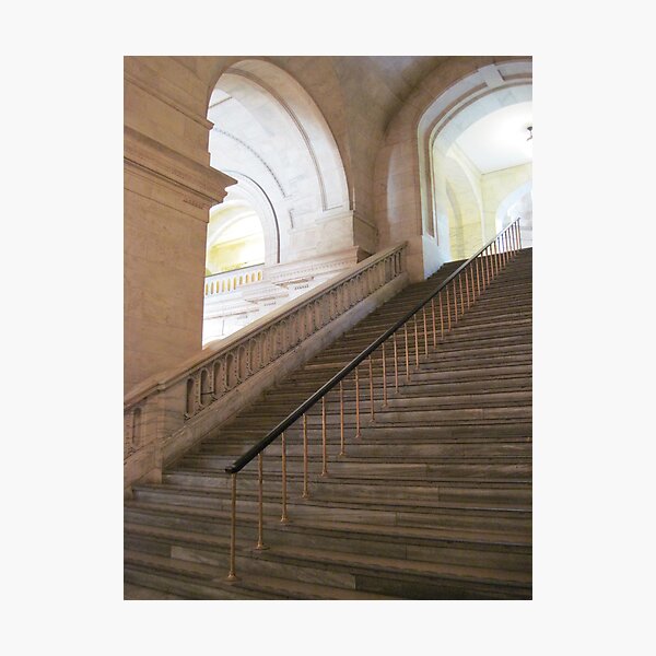 The Staircase Series: New York Public Library. Photographic Print