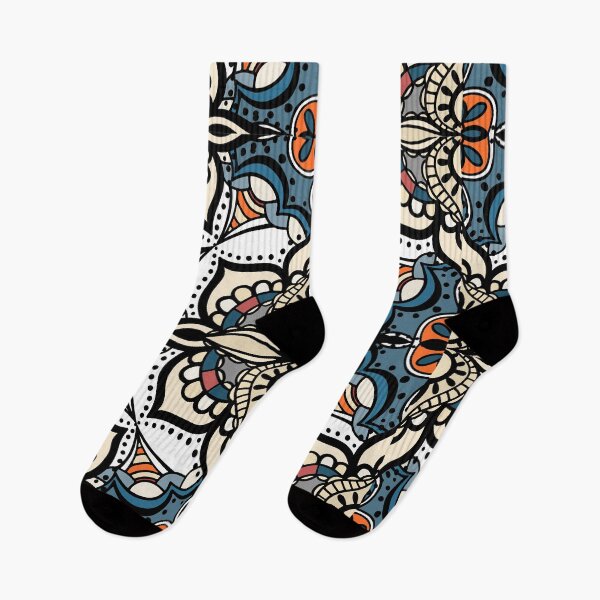 Item preview, Blue and white flower pattern designed and sold by Rakos-Merch.