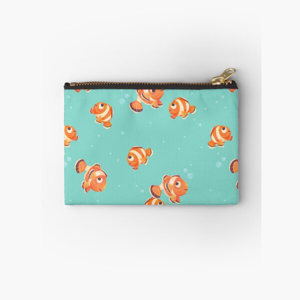 Item preview, Turquoise Navy Coral Clown Fish Swimming designed and sold by SwaDesign.