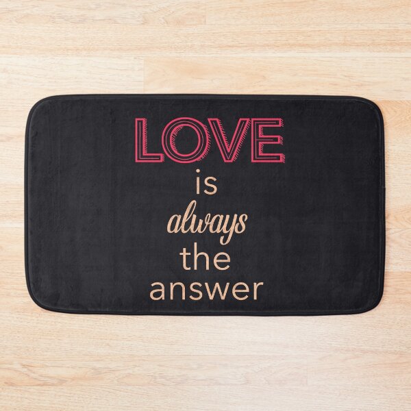 Item preview, Love is always the answer typography designed and sold by JokeGysen.