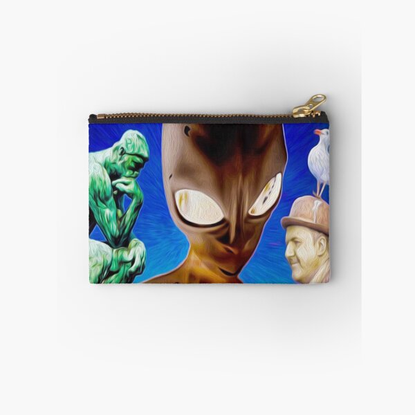 Aperçu de l'œuvre Le penseur, extraterrestre et mouette 08 08 2015 créée et vendue par algirdasdesign.