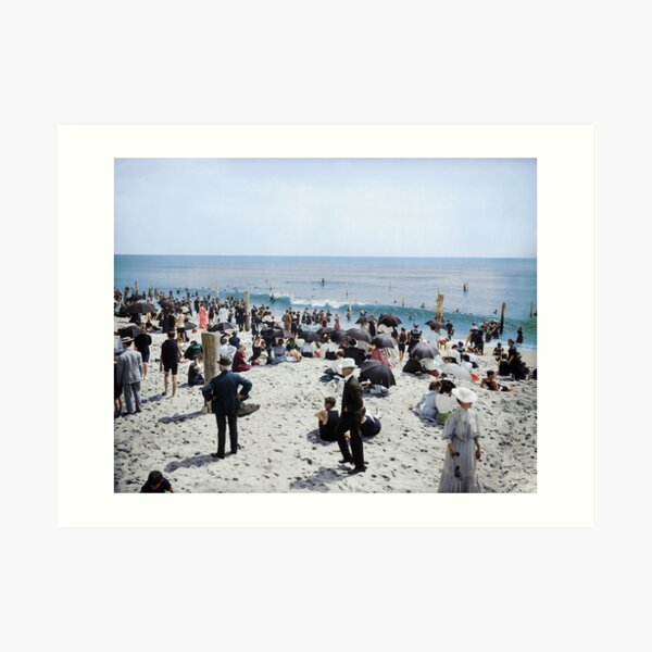 The New Jersey shore, circa 1905. Art Print