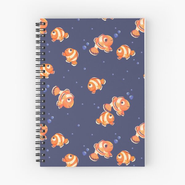Item preview, Navy Coral Clown Fish Swimming designed and sold by SwaDesign.