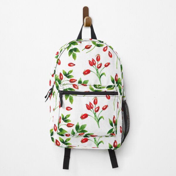 Item preview, Rosehip berries with leaves watercolor pattern. designed and sold by Colibri77.