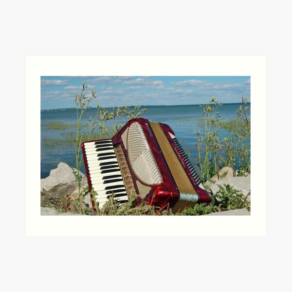 Red Accordion Art Print