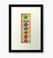 Elements of Chakras Framed Print