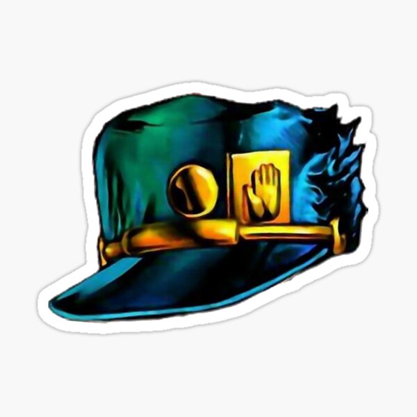 Jotaro Hat Stickers Redbubble - roblox jotaro hat decal