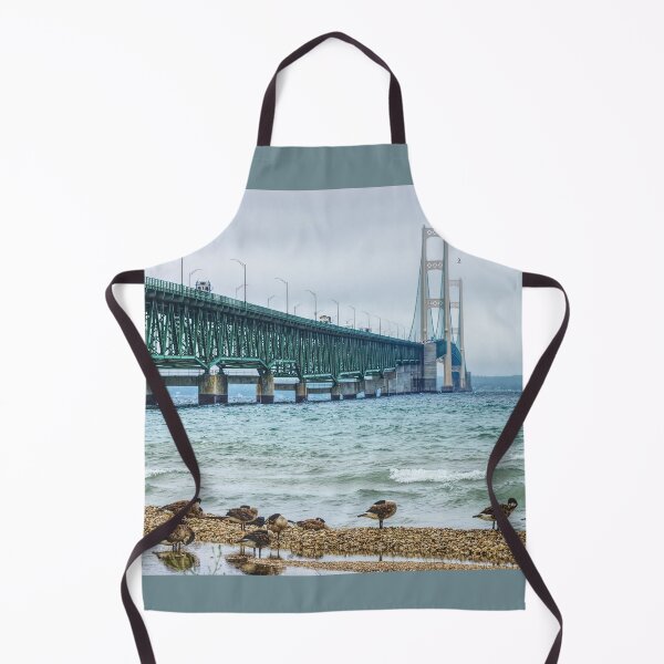 Item preview, Mackinac Bridge With Geese designed and sold by mljdwhite.