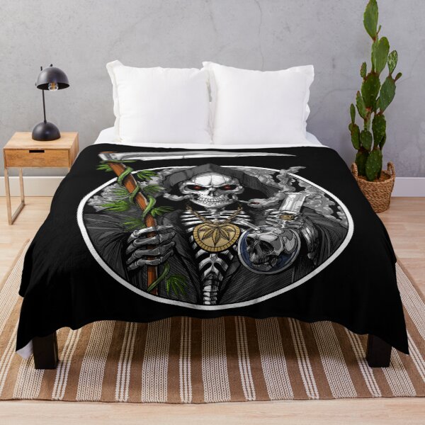 Item preview, Grim Reaper Smoking Weed designed and sold by underheaven.