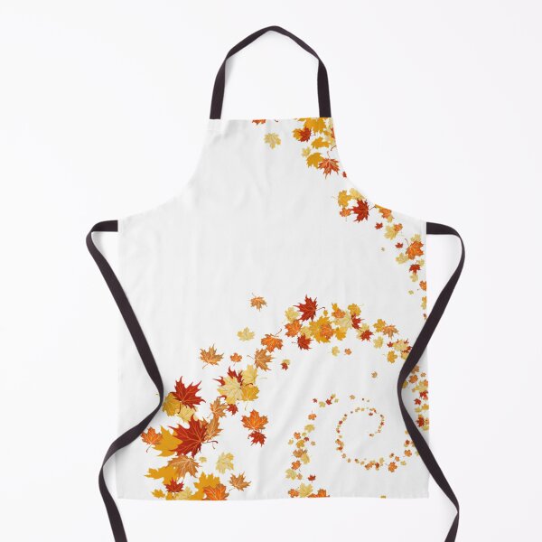 Item preview, orange maple leaf illustration against blue background, graphics illustration Desktop designed and sold by Halalolo.
