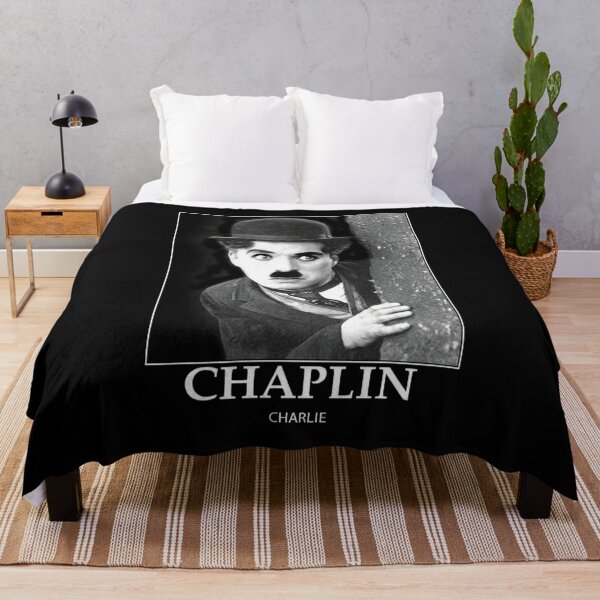 Chaplin - BW - D12 Throw Blanket