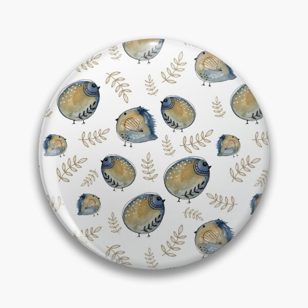 Item preview, doodle blue birds designed and sold by LorenaDuarte.