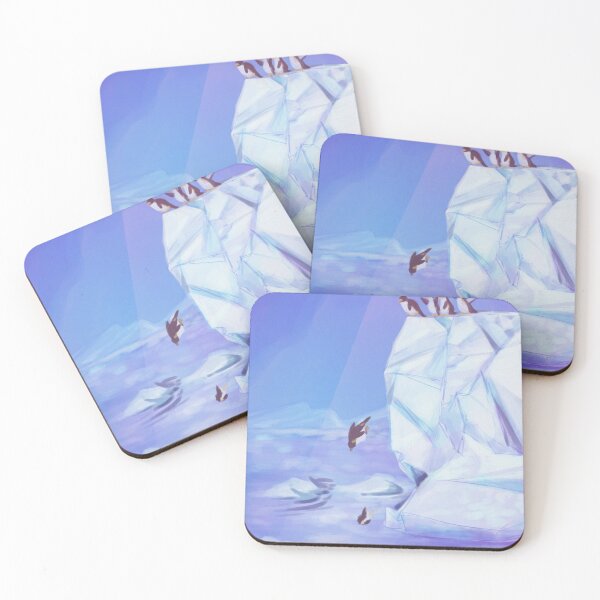 Item preview, Arctic Animal Penguin Jumping Ice Cliff designed and sold by SwaDesign.