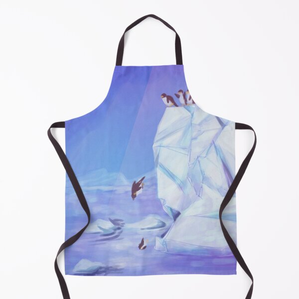 Item preview, Arctic Animal Penguin Jumping Ice Cliff designed and sold by SwaDesign.