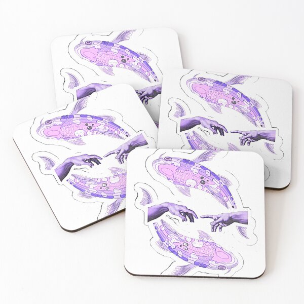 Item preview, Purple Koi Fish Hands Touching designed and sold by SticksTooSlick.