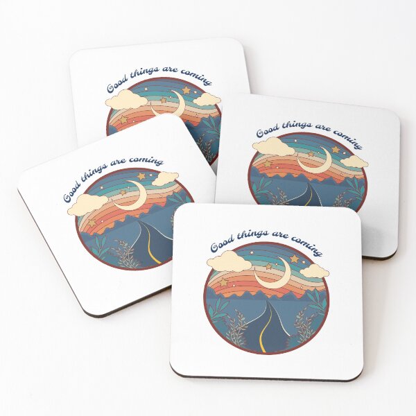 Item preview, Moonlight Crescent road retro style design designed and sold by TOT-SA0.