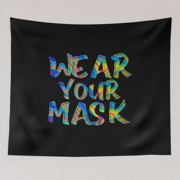 Item preview, WEAR YOUR MASK rainbow designed and sold by Julia Santos.