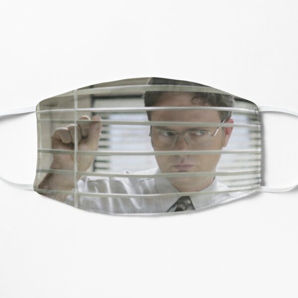 Dwight Schrute Looking Through the window - The Office Flat Mask