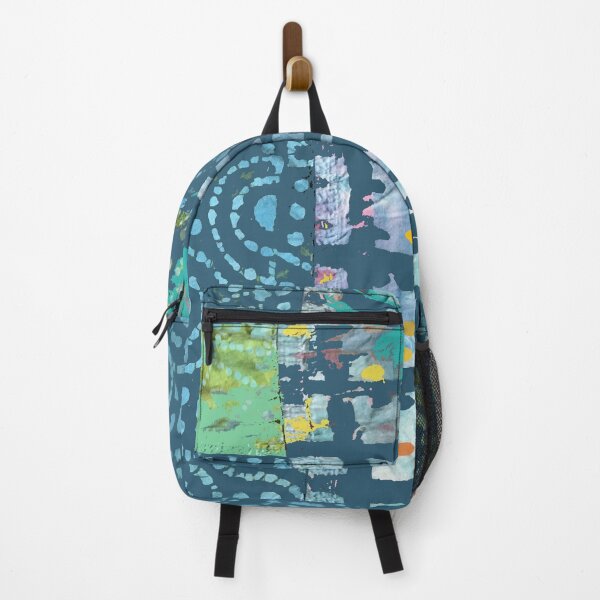 Item preview, Waves of Deep Blue Memories, fiber art graphic design designed and sold by djrunnels.