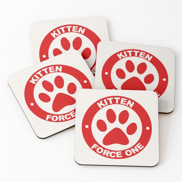 Item preview, Red Kitten Force One Logo designed and sold by Boxing Kangaroo Retail Company.