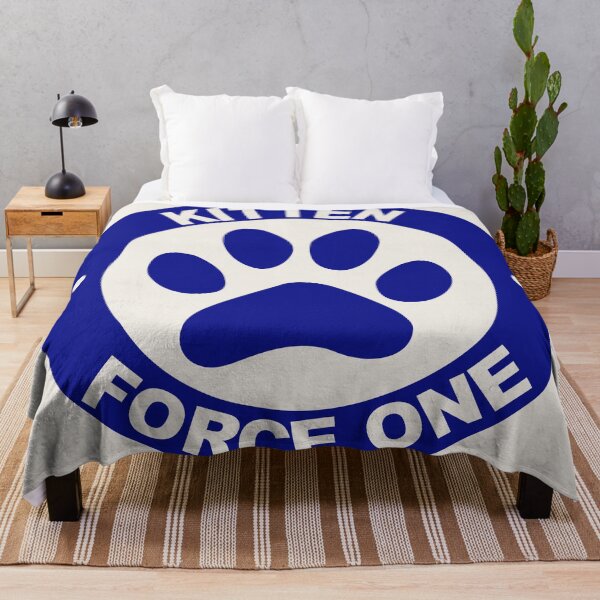 Item preview, Blue Kitten Force One Logo designed and sold by Boxing Kangaroo Retail Company.