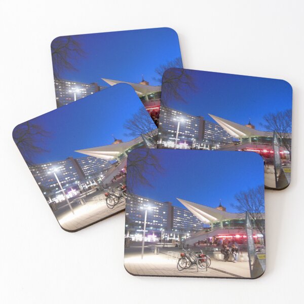 Item preview, Berlin Alexanderplatz on a brilliant blue sky night designed and sold by SarahStephensPh.