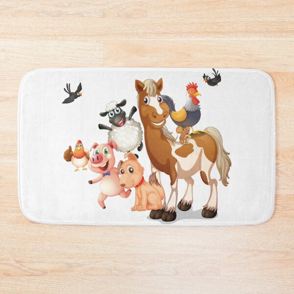 Item preview, Farm Live Illustration, cartoon animals, animals illustration designed and sold by Halalolo.