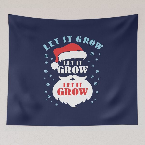 Item preview, Christmas Beard Bearded Santa Claus Let It Grow designed and sold by jaygo.