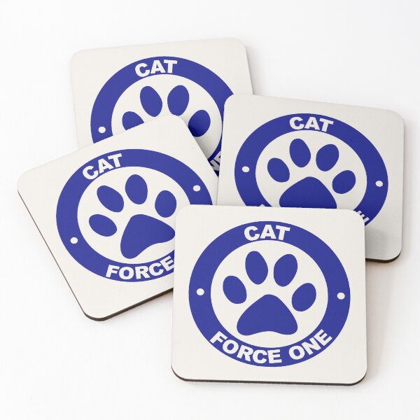Item preview, Blue Cat Force One Logo designed and sold by Boxing Kangaroo Retail Company.
