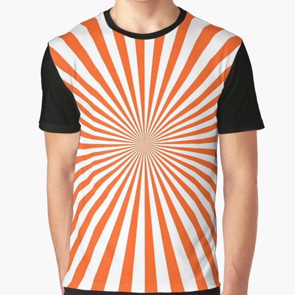 #Sunburst, #pinwheel, #groovy, #abstract, illustration, radial, sunbeam, design, pattern, psychedelic, art Graphic T-Shirt