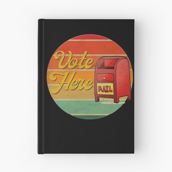 Item preview, Vote Here Mail Box Retro Sunset Election 2020 Biden Harris  designed and sold by Michelle  Brewster.