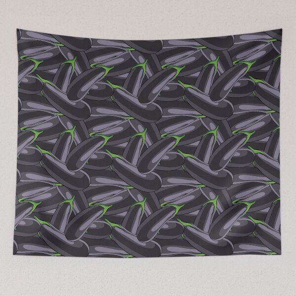 Item preview, Aubergine vegetable pattern designed and sold by EngineerGoC.