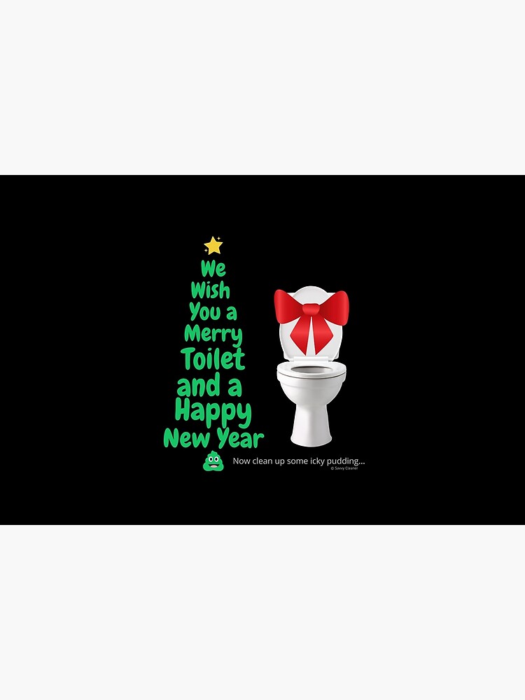 Merry Toilet Fun Cleaning Humor, Women's Gag Gifts by SavvyCleaner