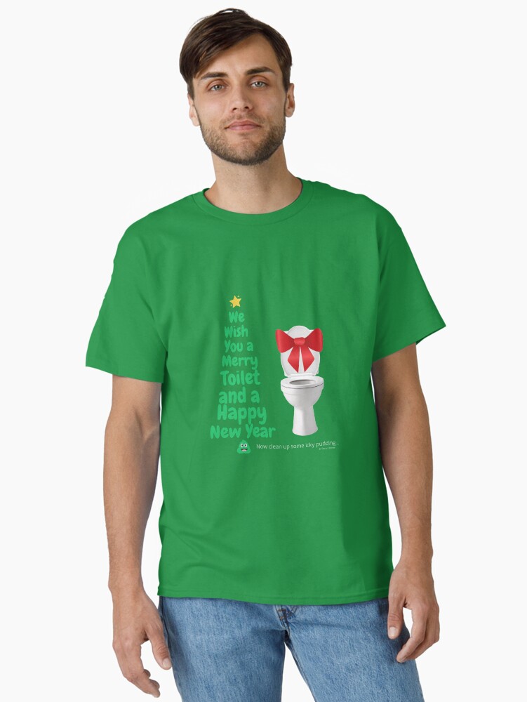 Thumbnail 1 of 7, Classic T-Shirt, Merry Toilet Fun Cleaning Humor, Women's Gag Gifts designed and sold by SavvyCleaner.