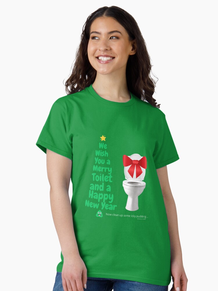 Thumbnail 2 of 7, Classic T-Shirt, Merry Toilet Fun Cleaning Humor, Women's Gag Gifts designed and sold by SavvyCleaner.