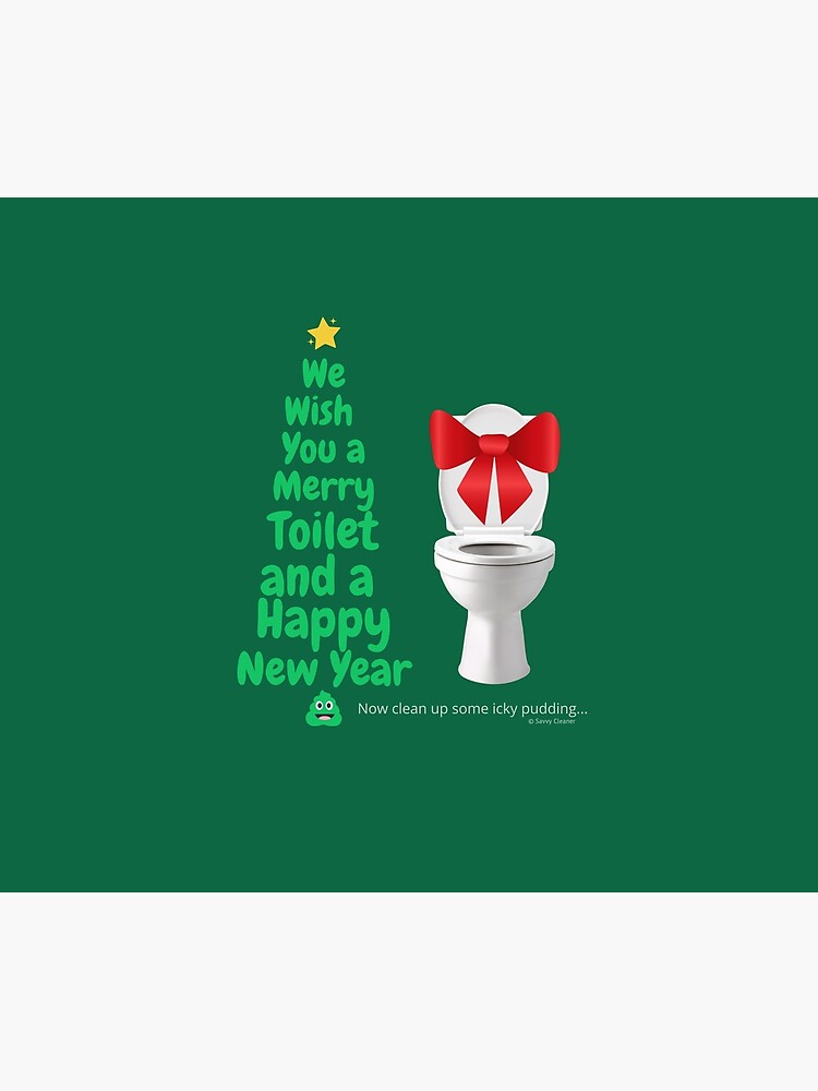 Merry Toilet Fun Cleaning Humor, Women's Gag Gifts by SavvyCleaner