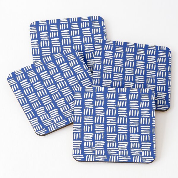 Item preview, Funky Blue Hand Drawn Line Pattern designed and sold by NancyMerkle.