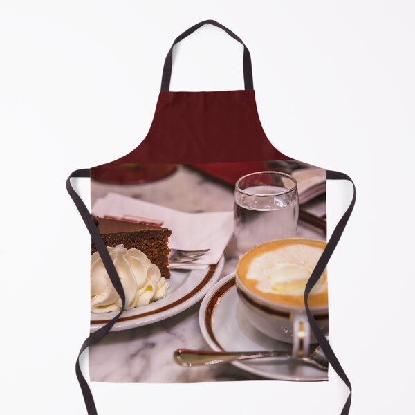 Item preview, Austria. Vienna. Cafe Sacher. Cup of Viennese Melange and Piece of Sacher Torte. designed and sold by vadim19.