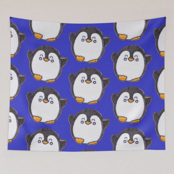 Item preview, Cute/Kawaii Penguin (dark blue) designed and sold by sillybanana.