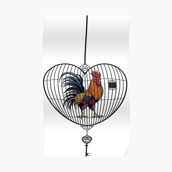 Rooster locked up Poster