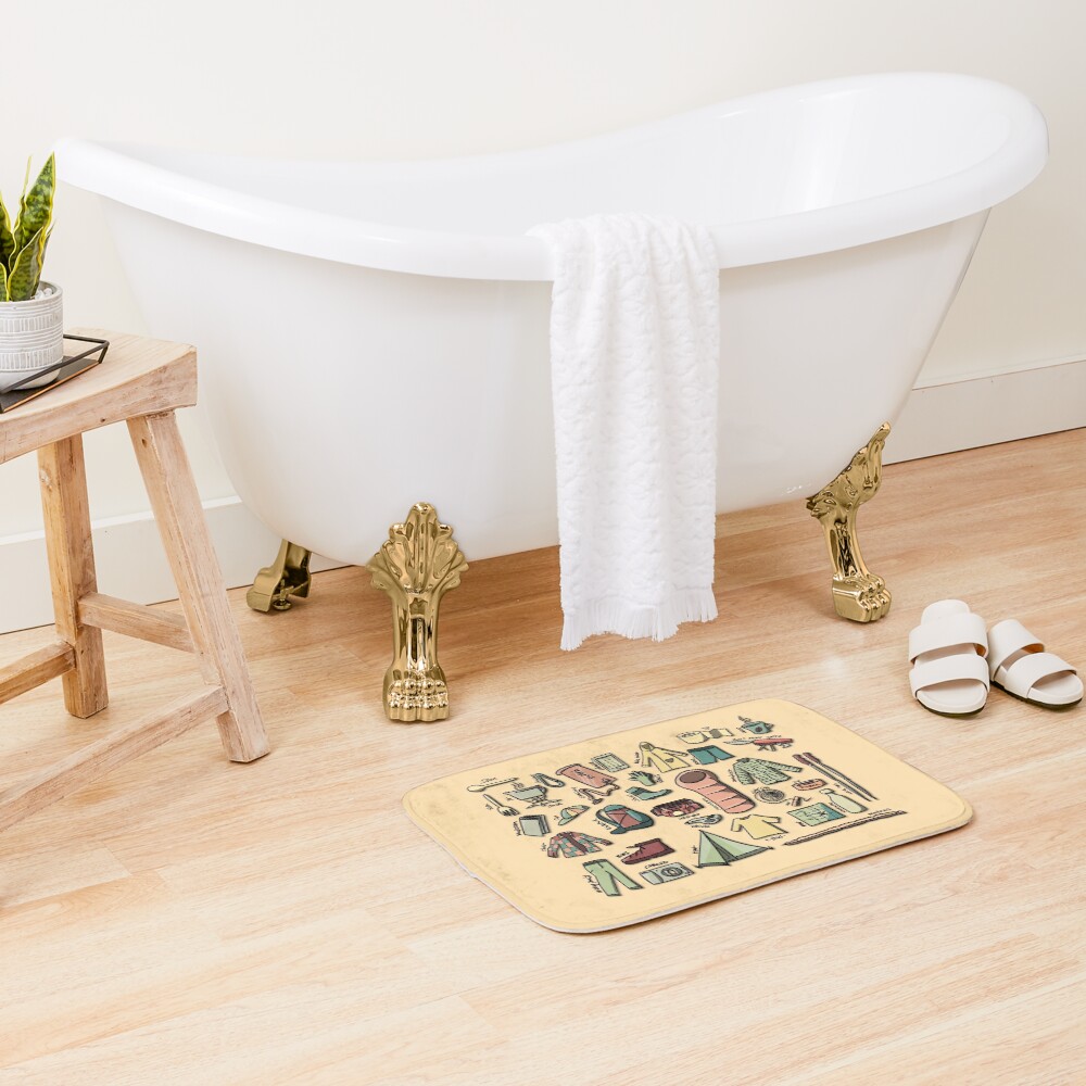 Hiking Adventure Bath Mat