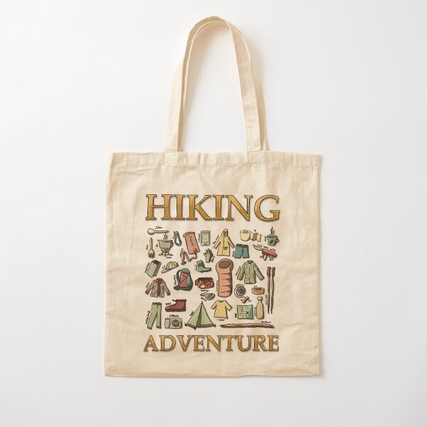 Hiking Adventure Cotton Tote Bag