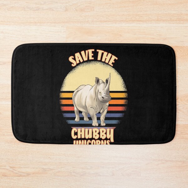 Item preview, Save The Chubby Unicorns Retro Vintage Rhino designed and sold by Ibu83.