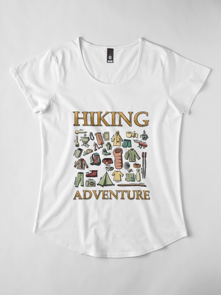 Alternate view of Hiking Adventure Premium Scoop T-Shirt