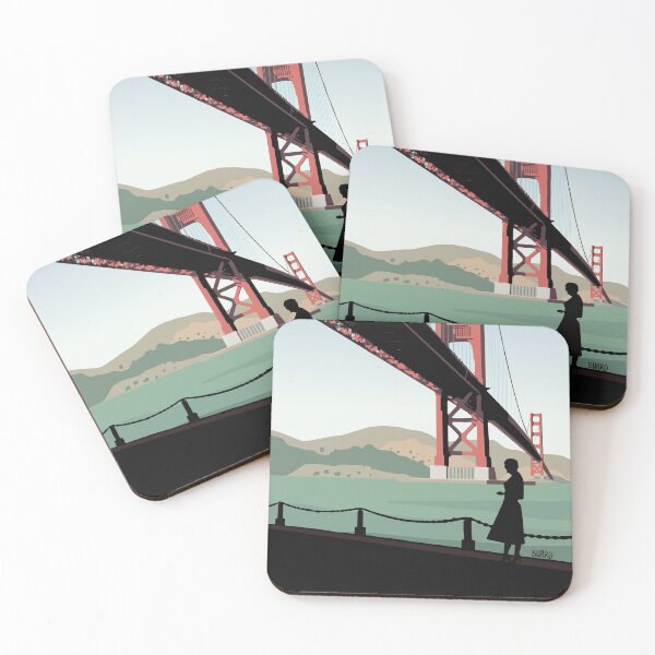 Item preview, Vertigo Golden Bridge Illustration by Burroi designed and sold by burrotees.