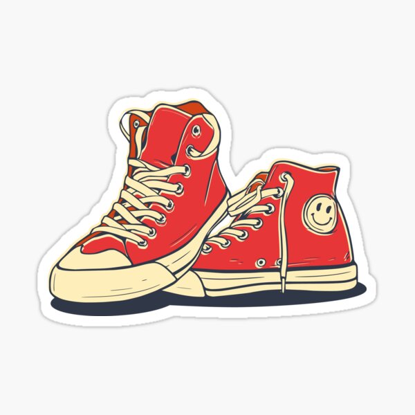 Converse all star" Sticker for Sale by dinadesign |